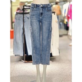 [파주점] 백밴딩 절개 배기 데님 팬츠 BADP05441-IN