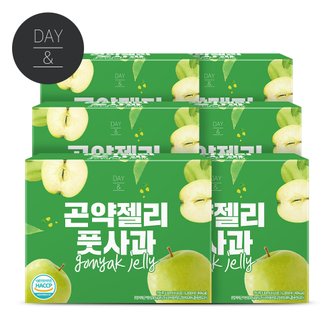 참앤들황토농원 데이앤 곤약젤리 풋사과 130ml x 10팩 6박스