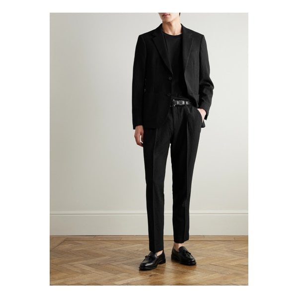 미스터 피 코튼 혼방 시어서커 블레이저 블랙 1647597353821067