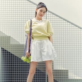 Layered Polo Sweater_LIGHT YELLOW