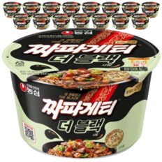 찬스유통 / 농심 짜파게티 더블랙 사발 90g x 16개 / 컵라면