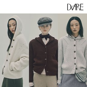 [런칭가 399,000원] 디아레 화이트캐시100 후드하찌 가디건