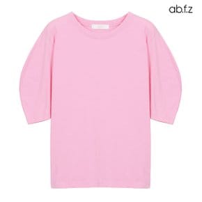 벌룬 소매 면 반팔 티셔츠 (AFX2ZK32A)