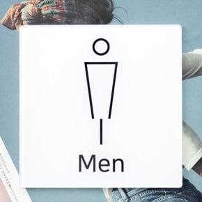 화장실 표지판 도어사인 TX타입 정사각형 남자 여자 표지판