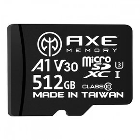 AXE microSD 512GB sd Nintendo Switch SD V30 UHS-I U3 A1 C10 4K UHD 95MBS microSDXC SD