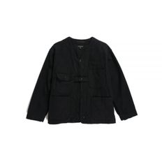 엔지니어드 가먼츠 Shooting Jacket A - Black Cotton Moleskin (23F1D061-