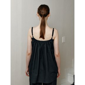 banding string flared top (black)