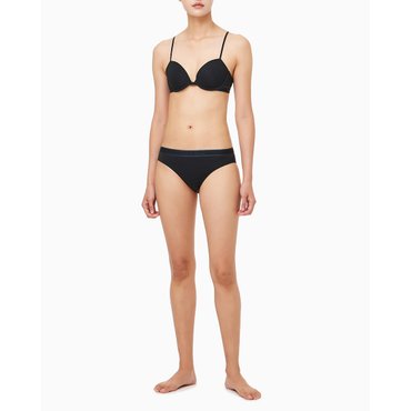 Calvin Klein Underwear 여성 토널 로고 코튼 데미브라 AF 비키니 SET (QF7948ADQF7952AD-UB1)