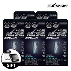 익스트림 꼬막칼슘 마그네슘 비타민D&K 1400mg 60정 X 5박스(5개월분)+사은품 약통&보틀증정