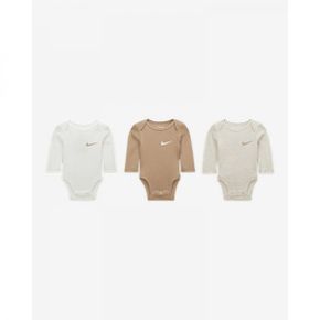 에센셜 베이비 0~9개월 3 Pack 롱 슬리브 Bodysuits 56K734 W67