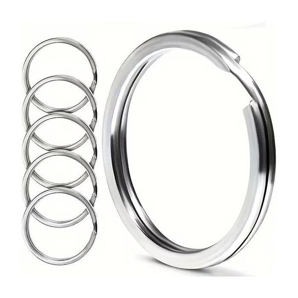 스텐 납작 키링 오링 열쇠고리 키링 수예용품 부자재 30mm(1)