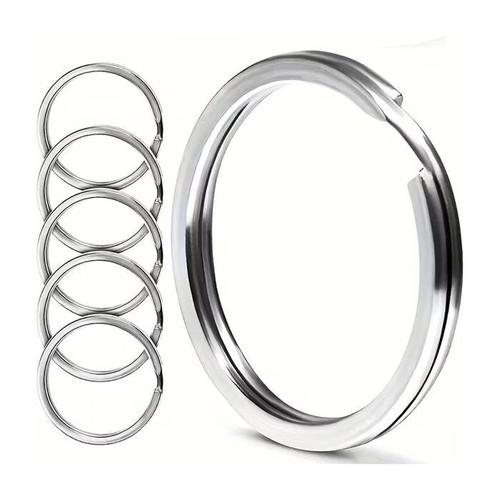 스텐 납작 키링 오링 열쇠고리 키링 수예용품 부자재 30mm(1)