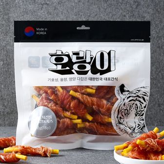 펫프렌즈 호랑이 독 콜라겐 치킨롤 닭가슴살&치즈 180g