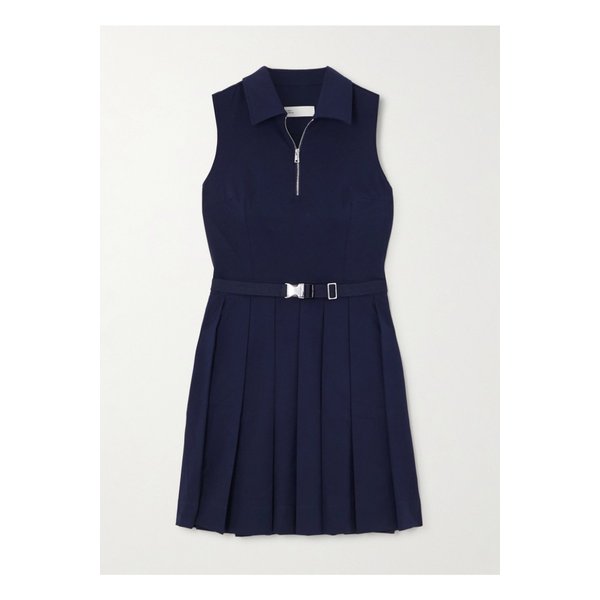 벨트 플리츠 스트레치 저지 골프 미니 드레스 네이비 46376663162976310