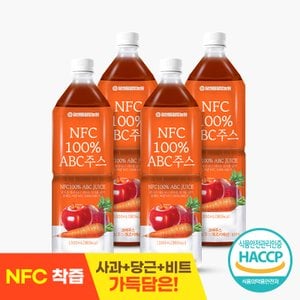 참앤들황토농원 NFC 착즙 ABC주스 1L 4병