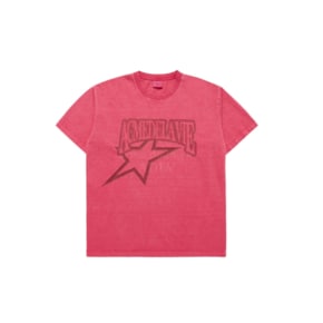 STAR AE LOGO PIGMENT WASHING SHORT SLEEVE T-SHIRT PINK 스타AE로고반팔티 SSLSTP-PNK