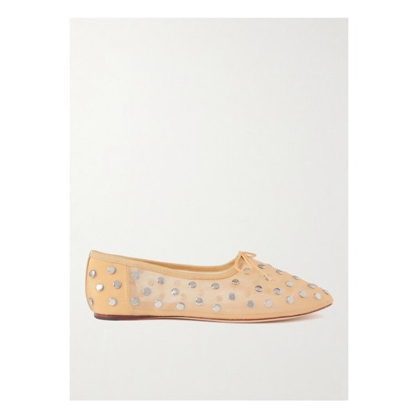 로플러 랜달 랜던 장식 메쉬 발레리나 플랫 슈즈 베이지 46376663162925943