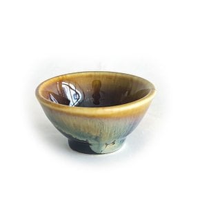 삼색 이중 컬러 3인잔 (6.5 cm) 찻잔 다기잔 다기 다도구 소주잔 잔 도자기 토비