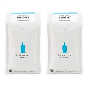 [해외직구]블루보틀 브라이트 원두커피 라이트로스트 340g 2팩 Blue Bottle Bright Home Blend Whole-Bean Lighter Roast 12oz