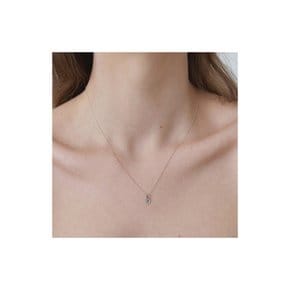 [Silver] Mini Initial Necklace