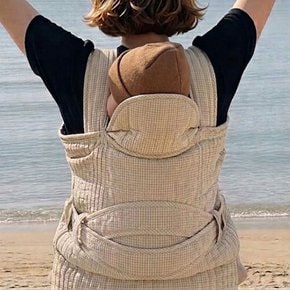 복대형 깅엄체크 사계절형 아기포대기