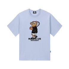 TENNIS BOY BEAR 티셔츠 - 퍼플