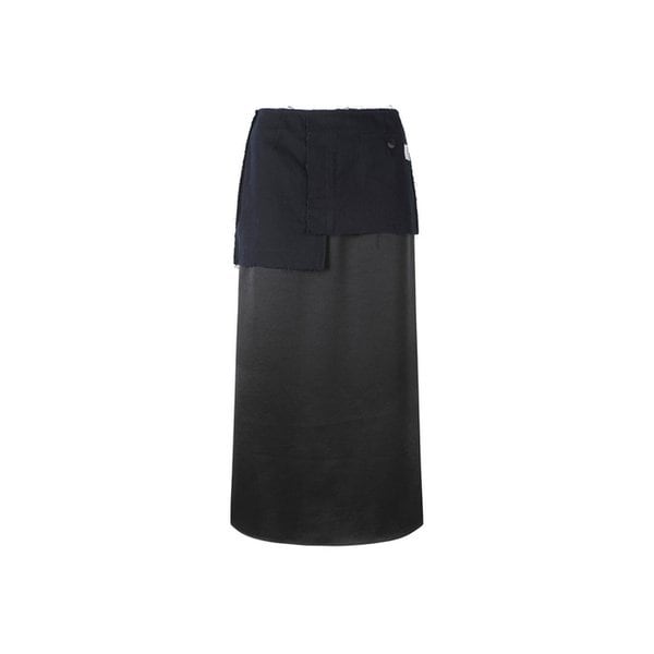 Lining Patched Long Skirt_RQKAS23572NYX