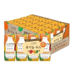 상하 유기농주스 사과오렌지케일 125ml 24팩