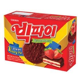 크라운 빅파이 딸기 12입(216g x 12개) 1박스 무료배송