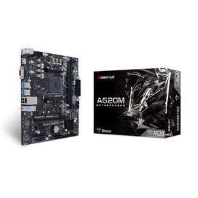 BIOSTAR AMD A520 AMD Ryzen 5000 HDMI D-Sub LAN MicroATX [ A520MH 3.0 ] 칩셋 탑재 · 시리즈