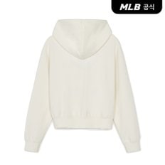 [코리아공식] 여성 베이직 럭슬레저 크롭 후드집업 NY (Cream)