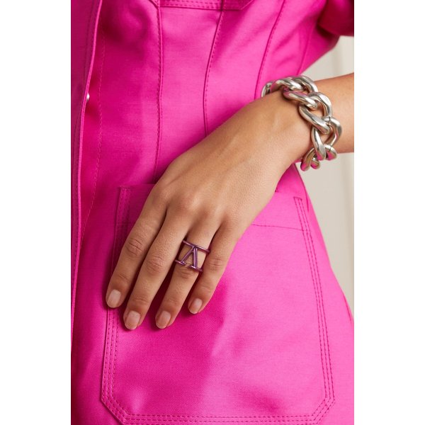 Vlogo Silver-tone Ring 핑크 1647597289490551