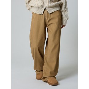 데일리 와이드 코듀로이 팬츠 베이지_Daily Wide Corduroy Pants Beige