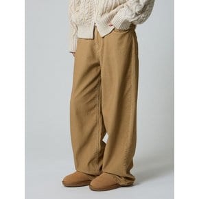 데일리 와이드 코듀로이 팬츠 베이지_Daily Wide Corduroy Pants Beige