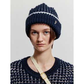 XEEY Beanie - Navy/Ivory