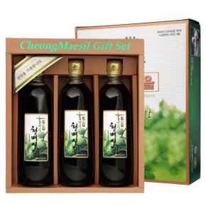 홍쌍리매실 청매실원 선물세트 7호 600ml 3병/홍쌍리매실청/매실원/매실엑기스/청매실농원
