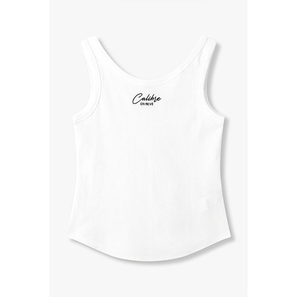 엠브로이더리 슬리브리스 슬림 티셔츠 7155340802101