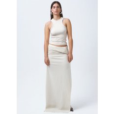 카에스 24SS 0076 EASY CURVED SINGLET IN IVORY