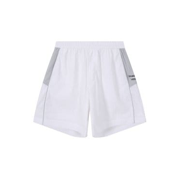 NBA LAL 컬러블록 경량 우븐 숏 팬츠 N252PT033P