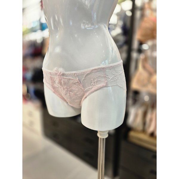 [시흥점] S 비너스) 오르화 홑겹 데미 브라 세트 망레이스 팬티 세트 OPT7859S-PK