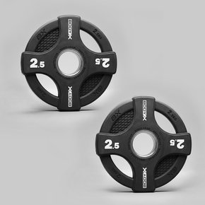 중량원판 바벨 헬스 X플랫 플레이트 KG당 3300 2.5kg X 2개