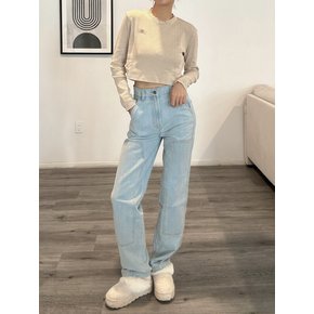 25FW 여성 뉴잉턴 크롭 티셔츠 2색 택1 FLR101AWA FLR101KWH