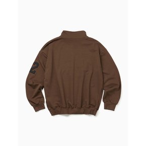 솔라 심볼 하프 집업 [브라운]