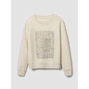 프린티드 스웨트셔츠 아이보리 AW2511928