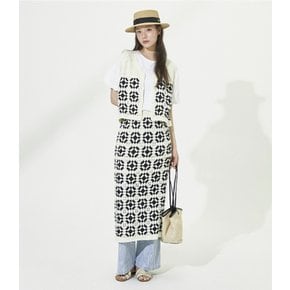 [C]크로셰 스퀘어 롱 스커트 (PR2KS562)