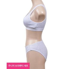 프린토리 은은한 매쉬도트 통기성이 좋은 주니어 1단계 브라팬티세트 SW2201-007 (S41996609)