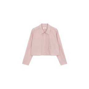 핑크 크롭 포켓 셔츠 (9103321831)