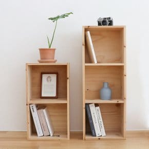 삼나무  2단 책장 330 DIY 원목책장 책꽂이 공간박스 3단 와이드 틈새 슬림형등