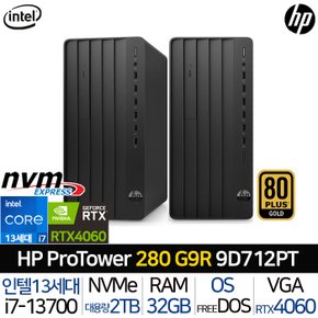 인텔i7 RTX4060 500W 파워 DVD롬 탑재 3년 워런티 게이밍 사무용 데스크탑 9D712PT_T4