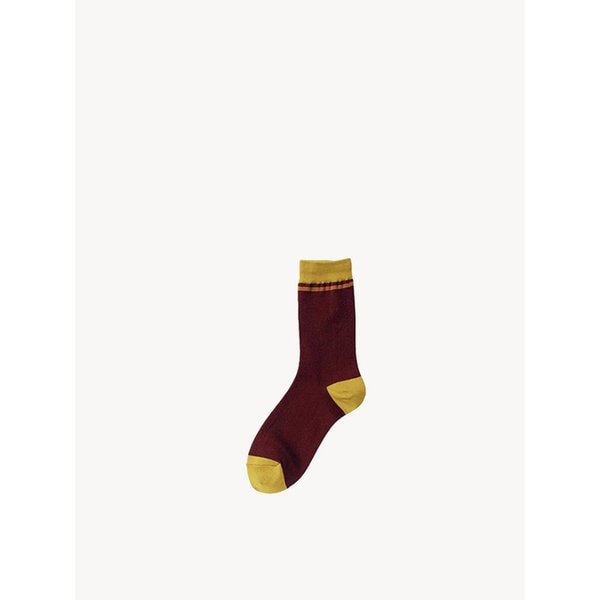 color point socks (wine)